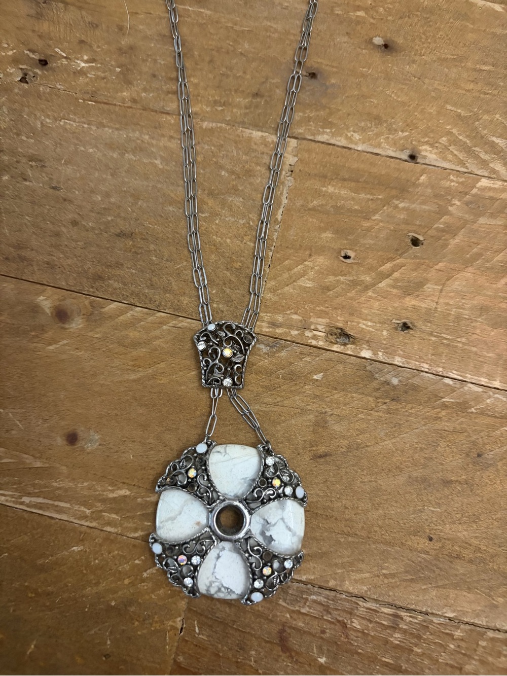 Vintage Spider Spin Necklace